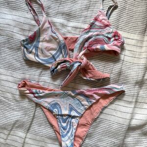 Dippin Daisys sz small wrap top bikini top and cheeky bottom NEVER WORN SOLD OUT